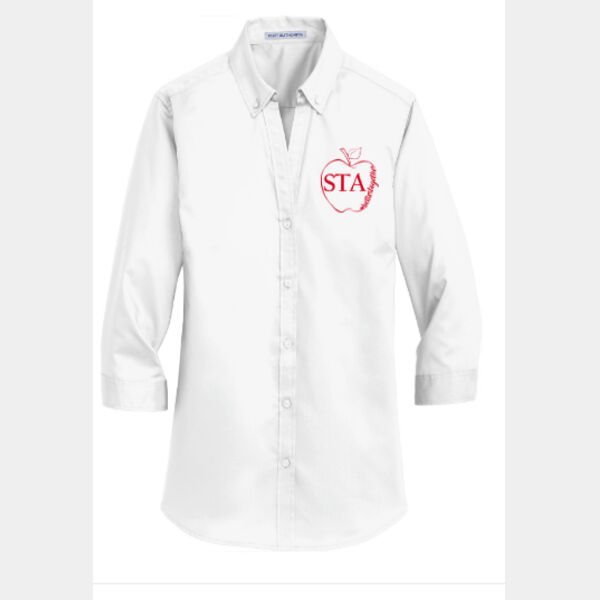 Twill Shirt 3/4 Sleeve - Ladies Thumbnail